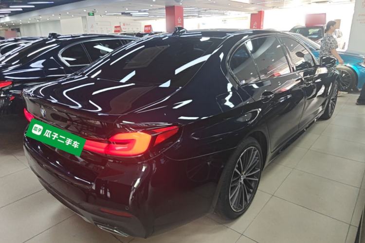 Used BMW 5 Series 2021 530Li Leading Model M Sport Package Rear Right 45 Deg