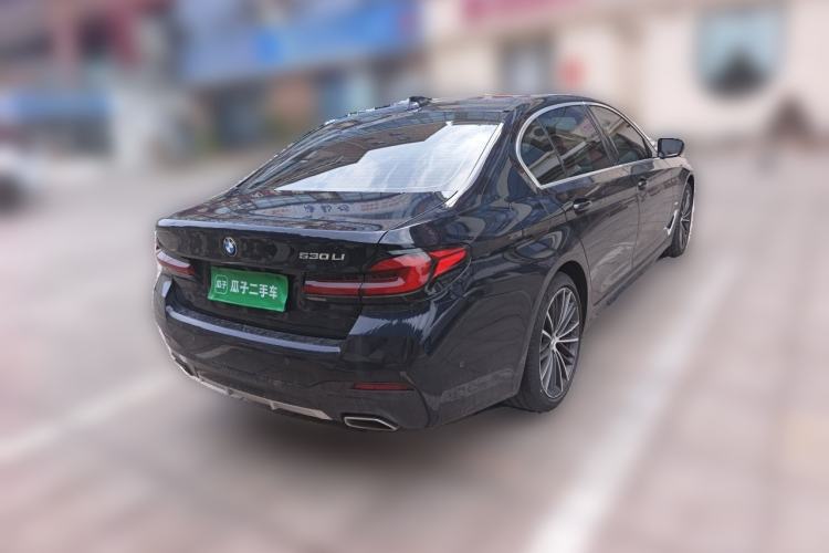Used BMW 5 Series 2021 530Li Leading Model M Sport Package Rear Right 45 Deg