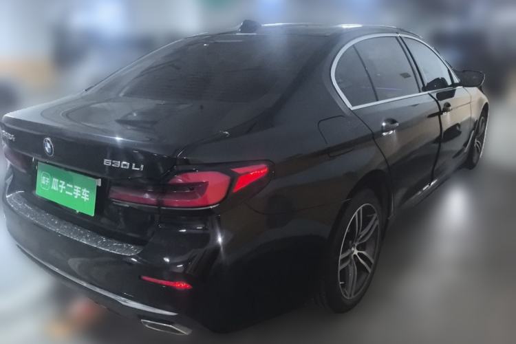 Used BMW 5 Series 2021 530Li Leading Luxury Package Rear Right 45 Deg