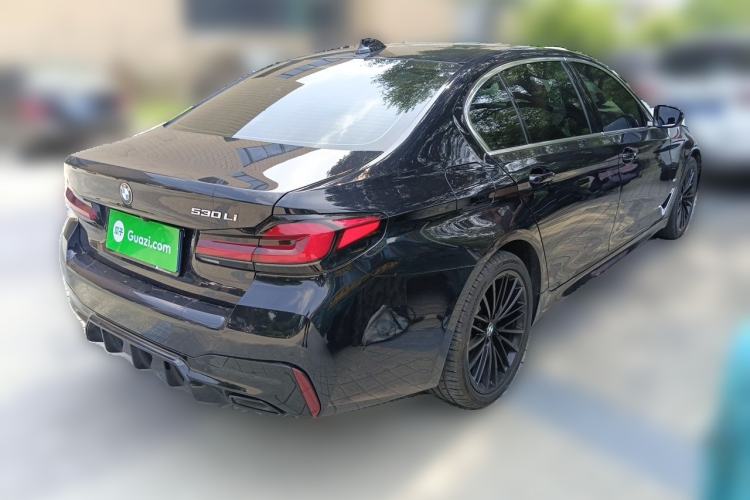 Used BMW 5 Series 2021 530Li Leading Model M Sport Package Rear Right 45 Deg