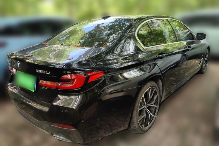 Used BMW 5 Series 2021 530Li Luxury Edition M Sport Package Rear Right 45 Deg