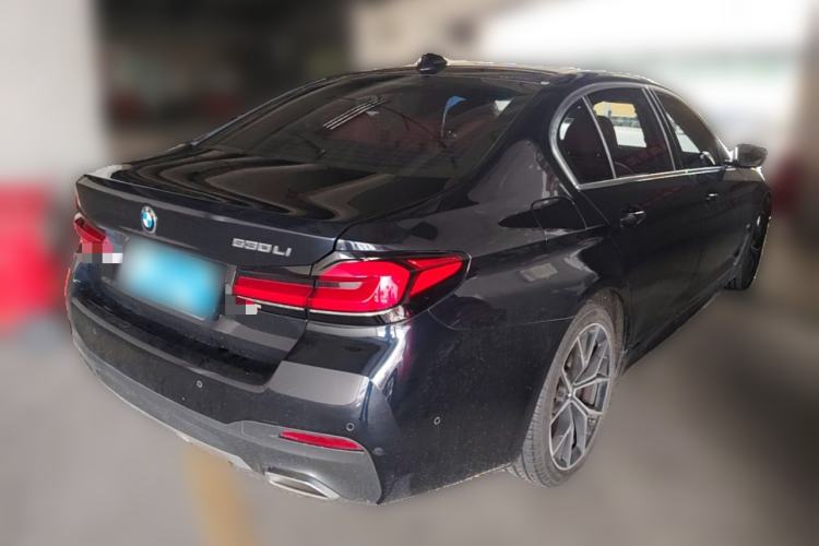 Used BMW 5 Series 2021 530Li Luxury Edition M Sport Package Rear Right 45 Deg