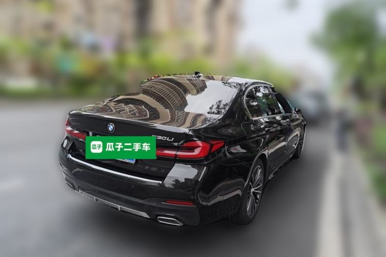 Used BMW 5 Series 2021 530Li Leading Model M Sport Package Rear Right 45 Deg
