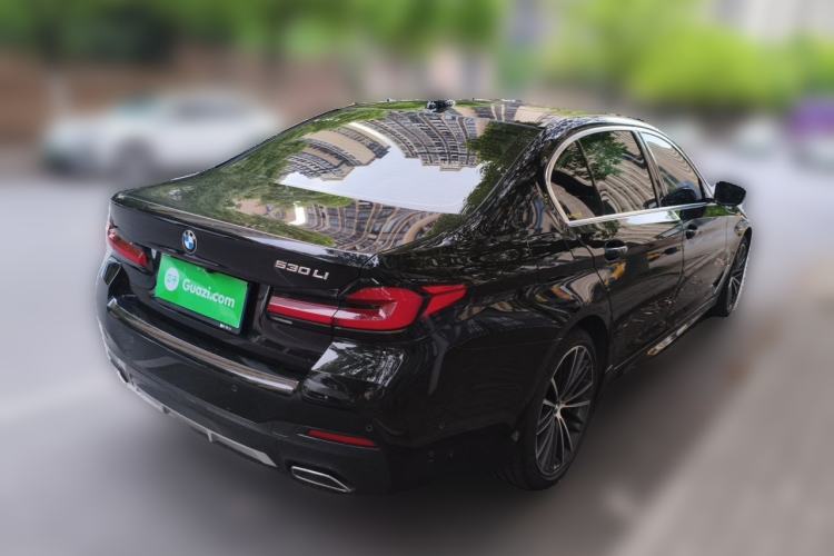 Used BMW 5 Series 2021 530Li Leading Model M Sport Package Rear Right 45 Deg