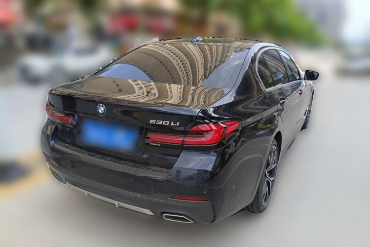 Used BMW 5 Series 2021 530Li Luxury Edition M Sport Package Rear Right 45 Deg