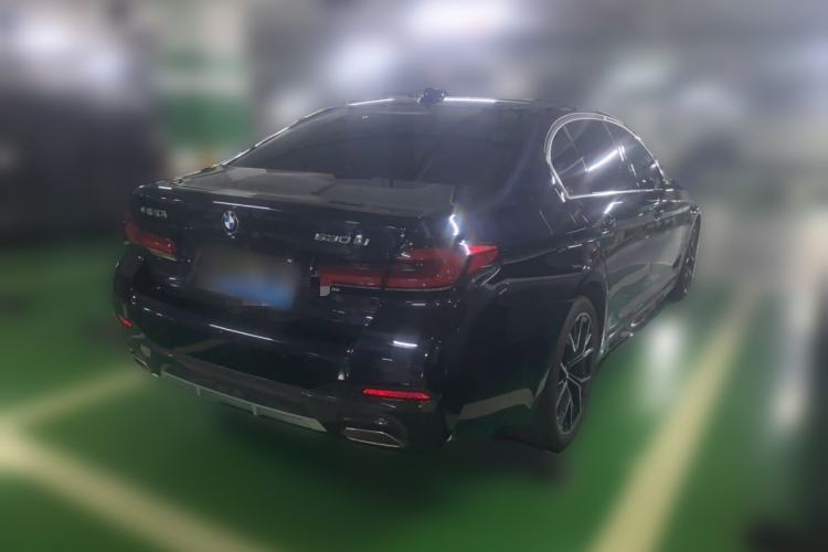 Used BMW 5 Series 2021 530Li Luxury Edition M Sport Package Rear Right 45 Deg