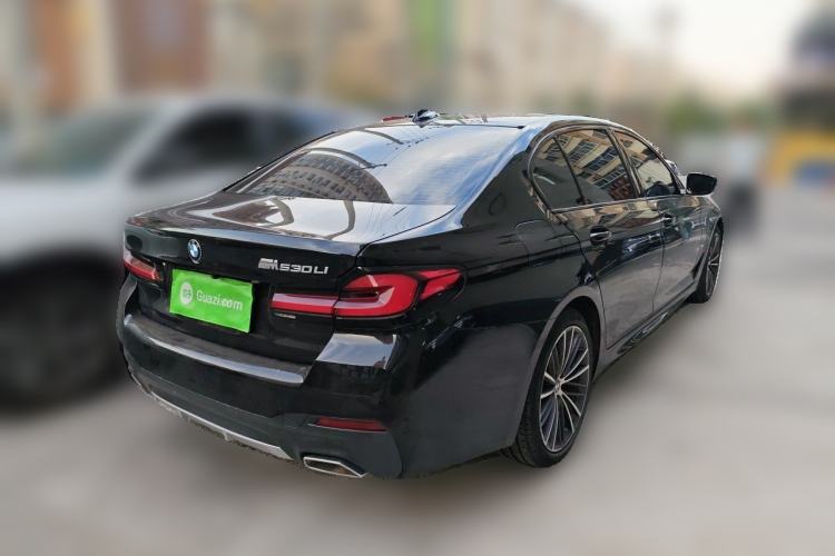 Used BMW 5 Series 2021 530Li xDrive M Sport Package Rear Right 45 Deg