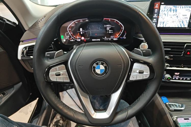 Used BMW 5 Series 2021 Updated 530Li Luxury Package Premium Edition Steering Wheel