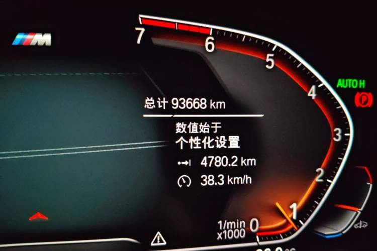 Used BMW 5 Series 2021 525Li M Sport Package Odometer Close Up