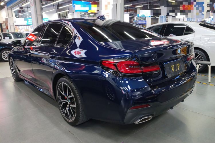 Used BMW 5 Series 2021 540i Sport Line M Sport Package Rear Left 45 Deg