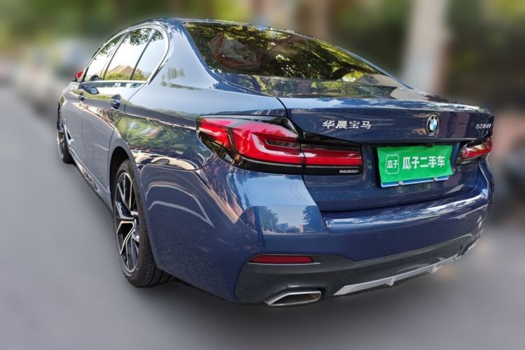 Used BMW 5 Series 2021 530Li Luxury Edition M Sport Package Rear Left 45 Deg