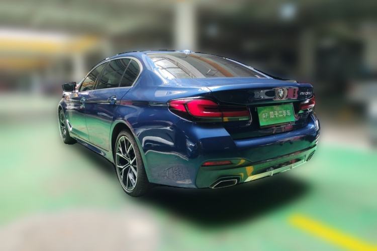 Used BMW 5 Series 2021 530Li Luxury Edition M Sport Package Rear Left 45 Deg