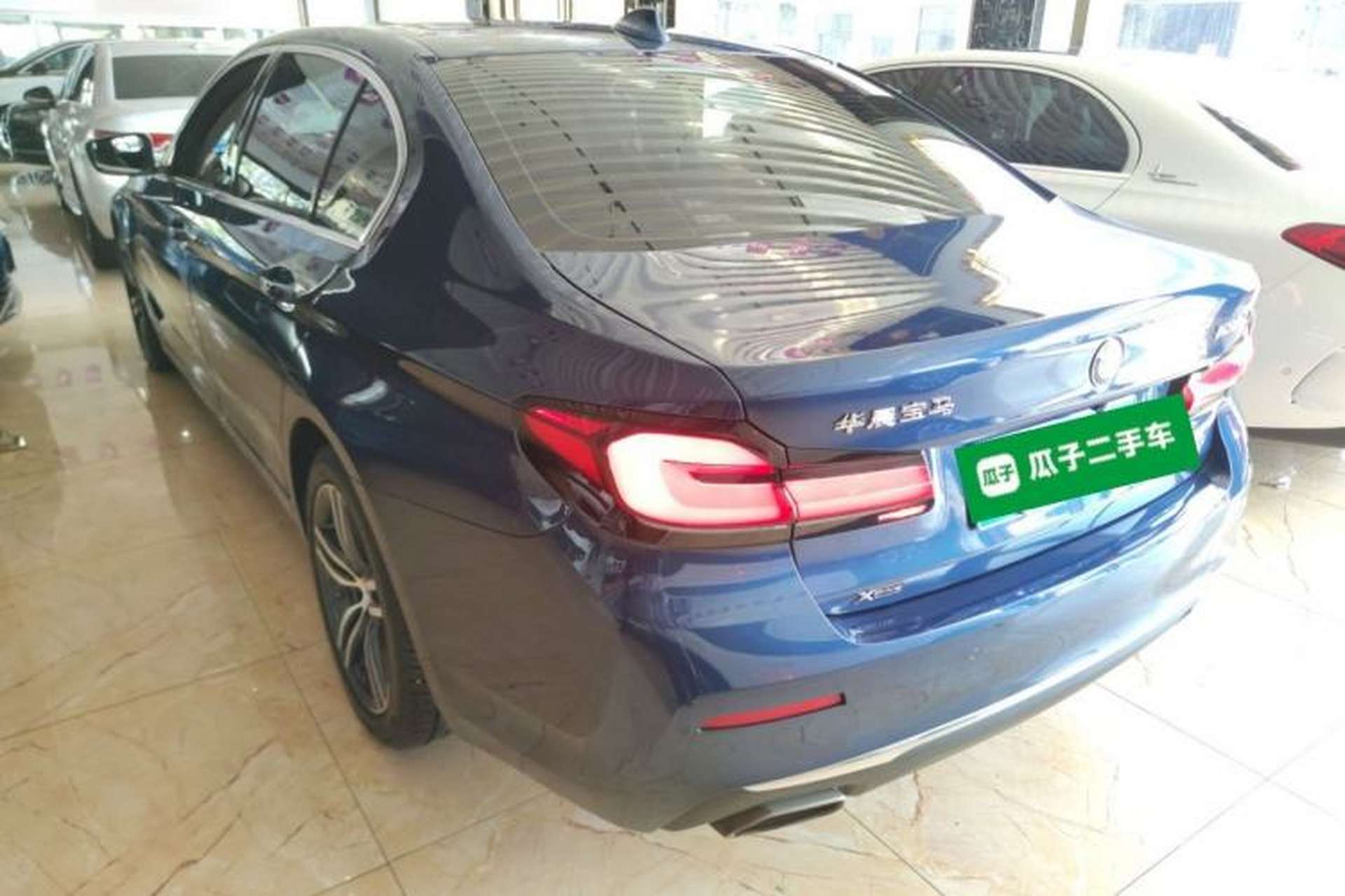 Used BMW 5 Series 2021 530Li xDrive Luxury Package Rear Left 45 Deg