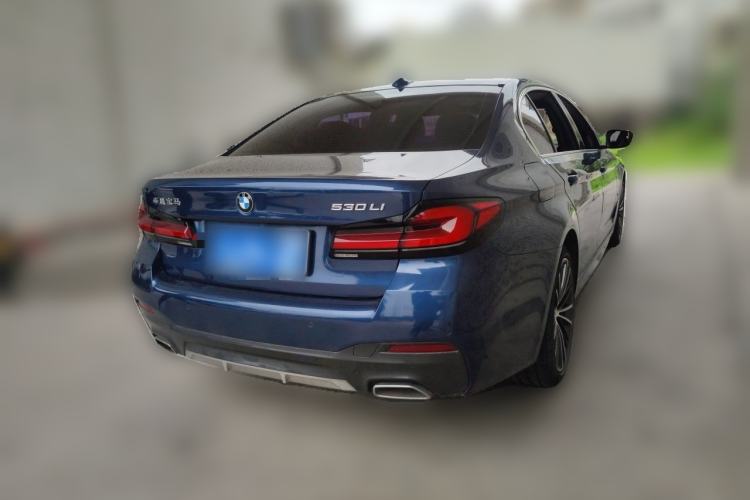 Used BMW 5 Series 2021 530Li Leading Model M Sport Package Rear Right 45 Deg