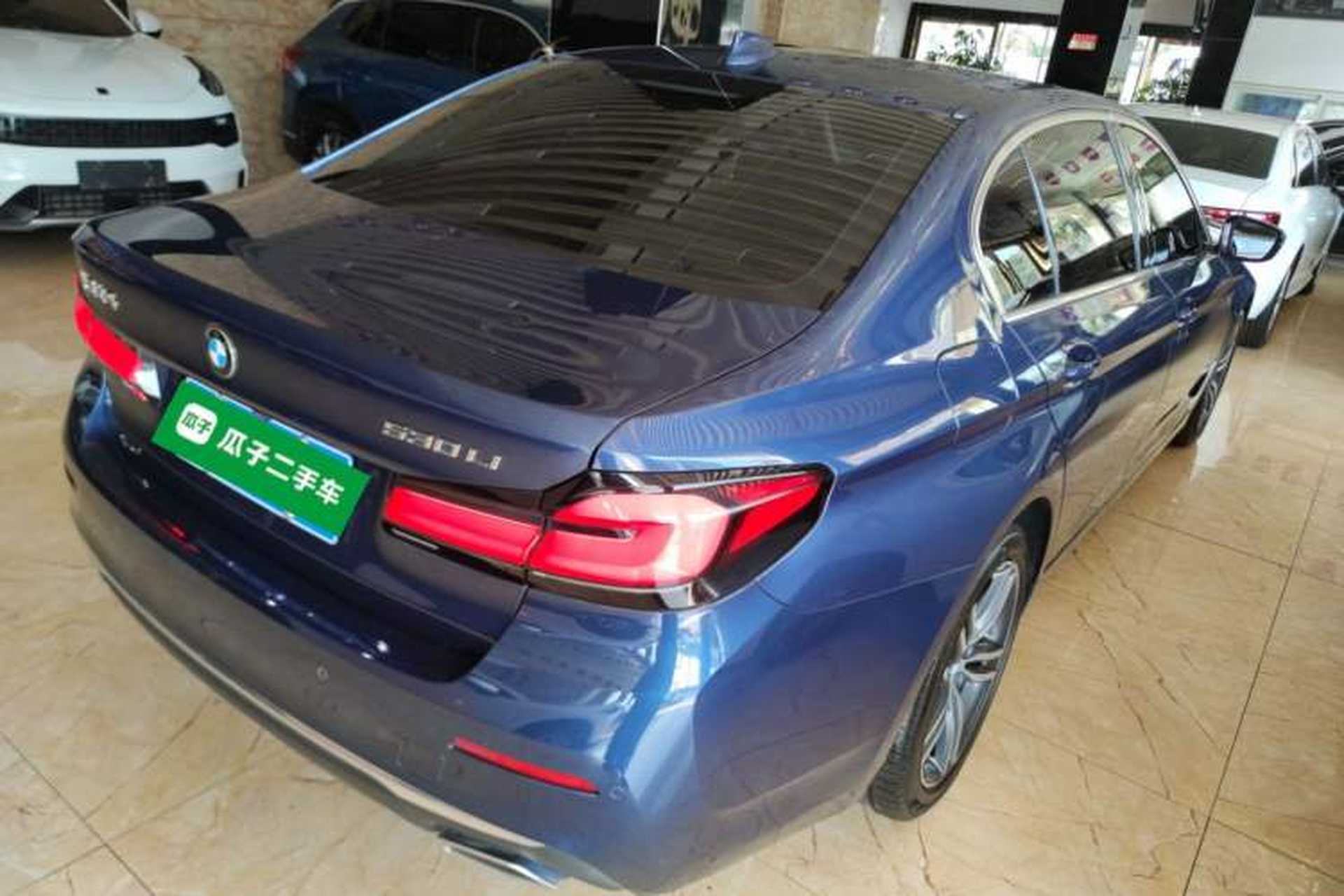 Used BMW 5 Series 2021 530Li xDrive Luxury Package Rear Right 45 Deg