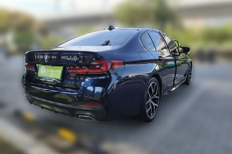 Used BMW 5 Series 2021 530i Sport Line M Sport Package Rear Right 45 Deg