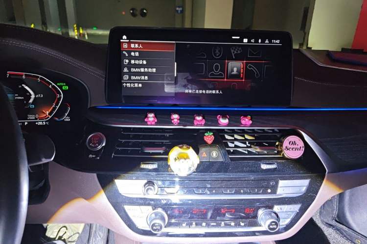 Used BMW 5 Series 2021 530Li Leading Luxury Package Audio And AC Panel