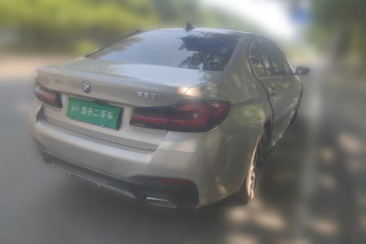 Used BMW 5 Series 2021 530Li Luxury Edition M Sport Package Rear Right 45 Deg