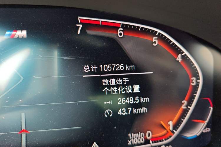 Used BMW 5 Series 2021 Facelifted 525Li M Sport Package Odometer Close Up