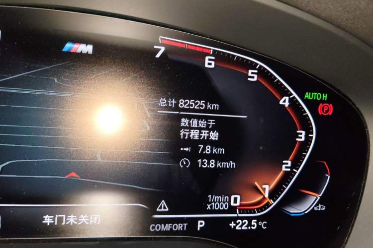Used BMW 5 Series 2021 530Li Luxury Edition M Sport Package Odometer Close Up