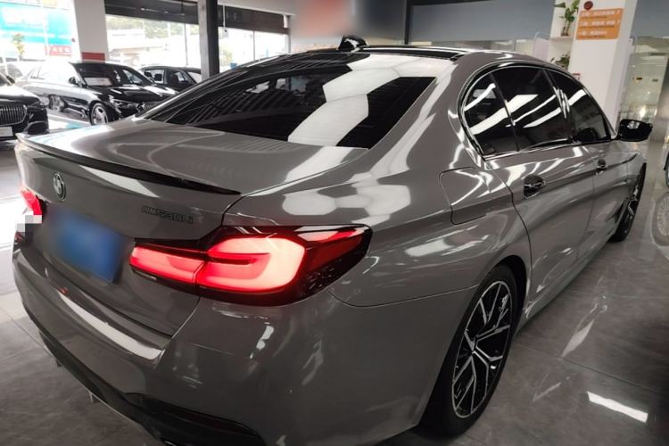 Used BMW 5 Series 2021 530Li Luxury Edition M Sport Package Rear Right 45 Deg