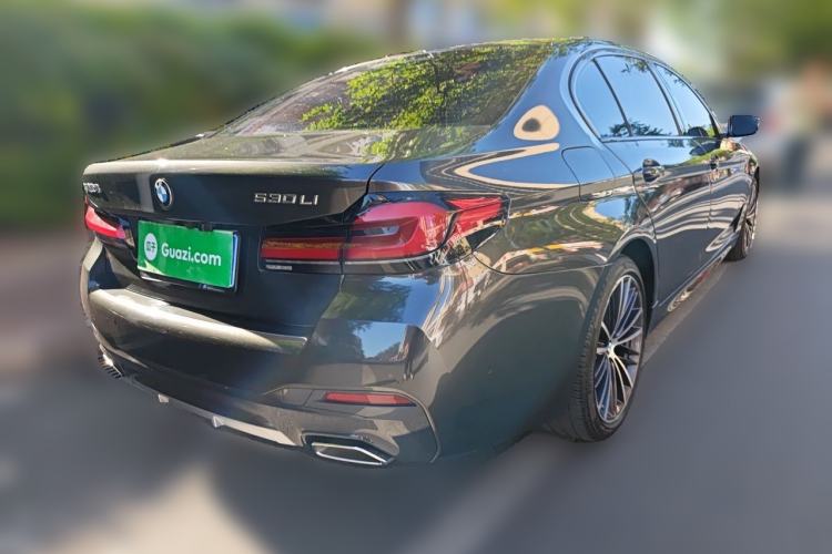 Used BMW 5 Series 2021 530Li Leading Model M Sport Package Rear Right 45 Deg