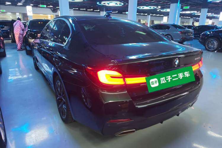 Used BMW 5 Series 2021 540i Sport Line M Sport Package Rear Left 45 Deg