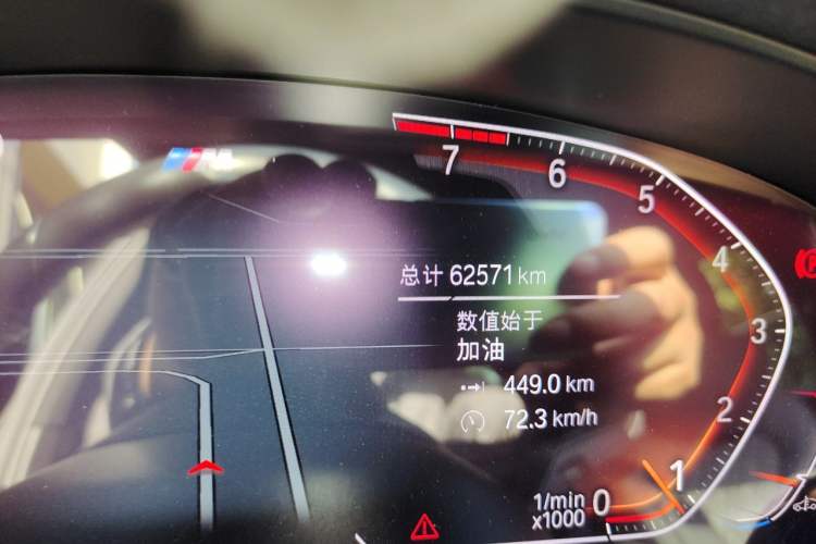 Used BMW 5 Series 2021 525i M Sport Package Odometer Close Up