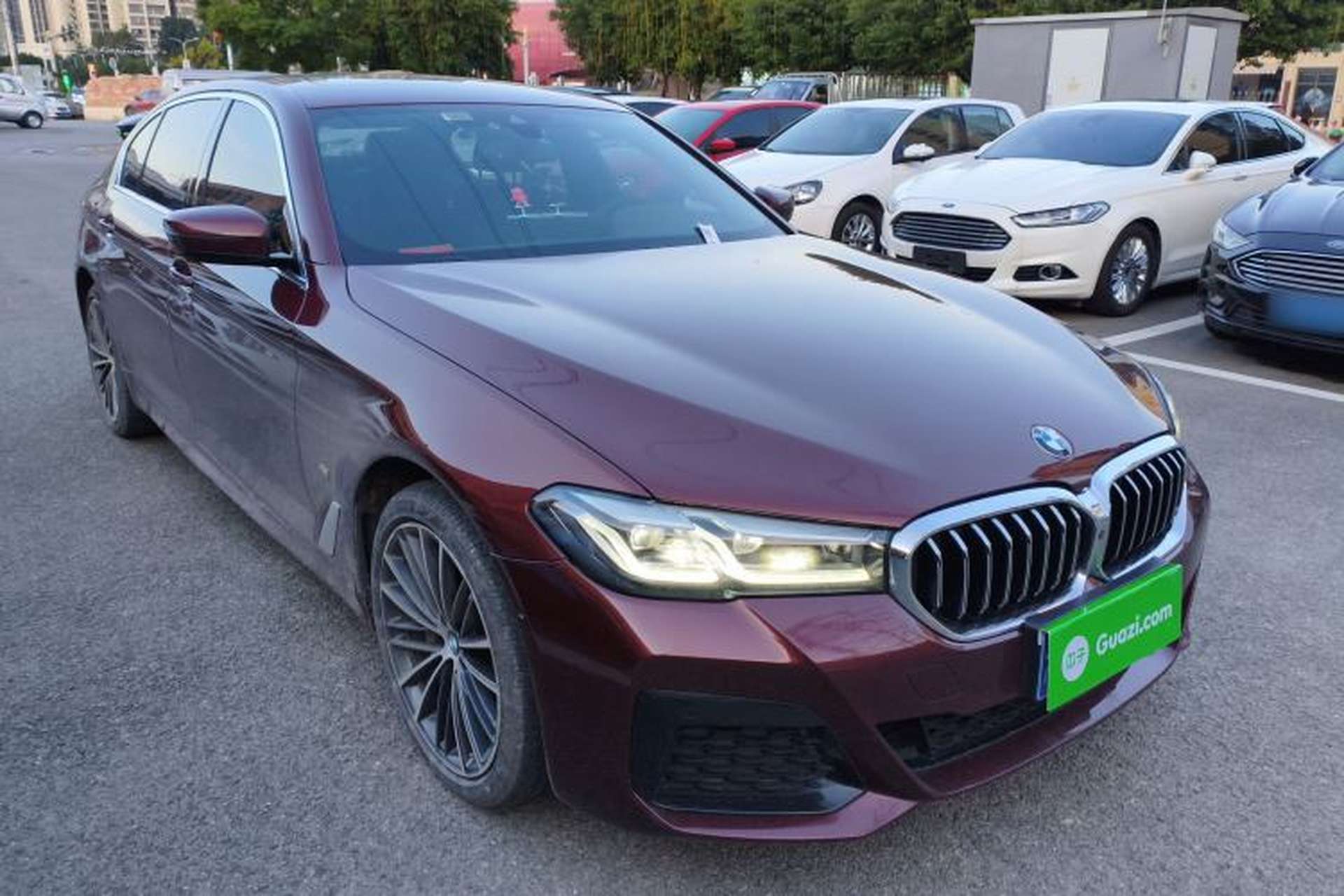 Used BMW 5 Series 2021 530Li Leading Model M Sport Package Front Right 45 Deg