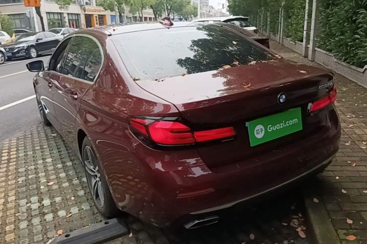 Used BMW 5 Series 2021 530Li Leading Luxury Package Rear Left 45 Deg