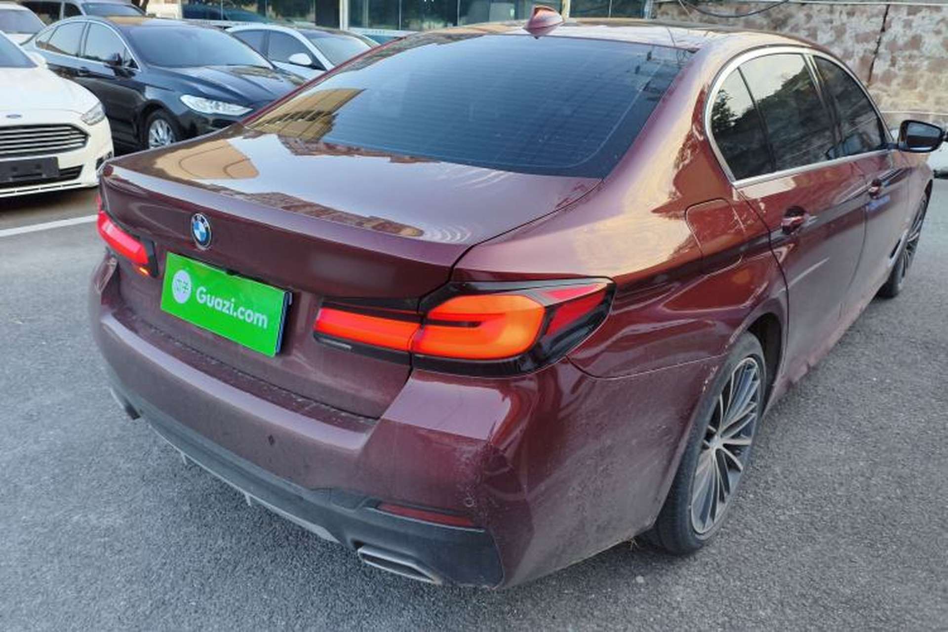 Used BMW 5 Series 2021 530Li Leading Model M Sport Package Rear Right 45 Deg