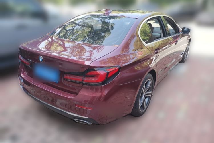 Used BMW 5 Series 2021 530Li Leading Luxury Package Rear Right 45 Deg