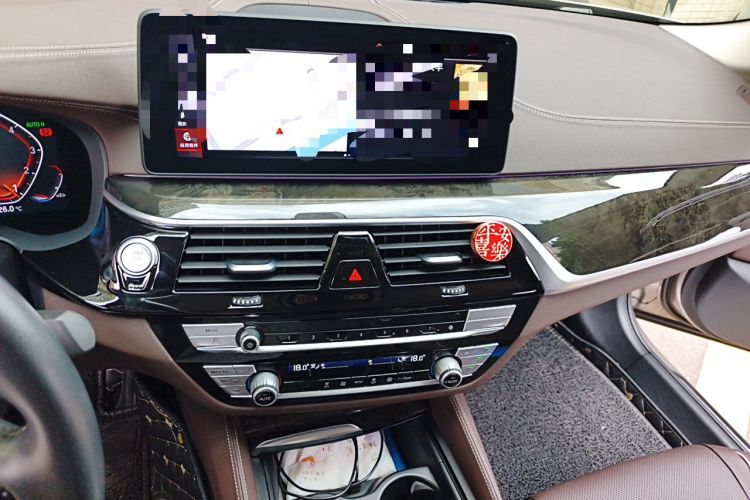 Used BMW 5 Series 2021 Updated Version 525Li Luxury Package Audio And AC Panel
