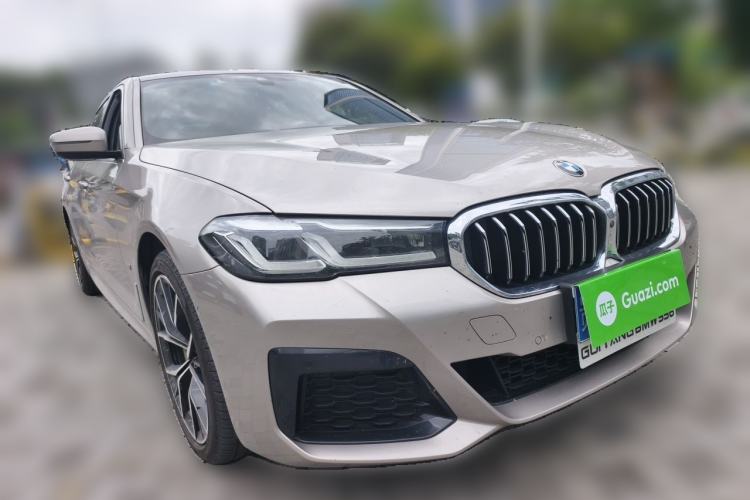 Used BMW 5 Series 2021 530Li Luxury Edition M Sport Package Front Right 45 Deg