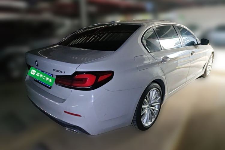 Used BMW 5 Series 2021 530Li Luxury Edition Premium Package Rear Right 45 Deg