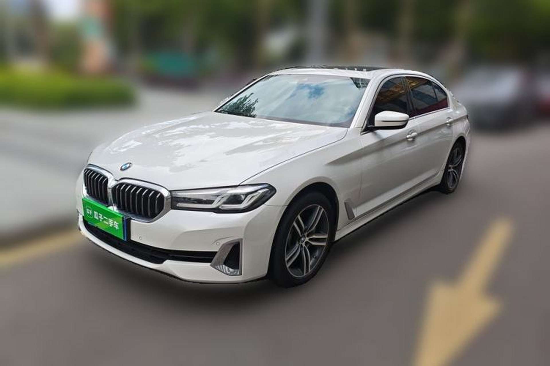 Used BMW 5 Series 2021 530Li Leading Luxury Package Front Left 45 Deg