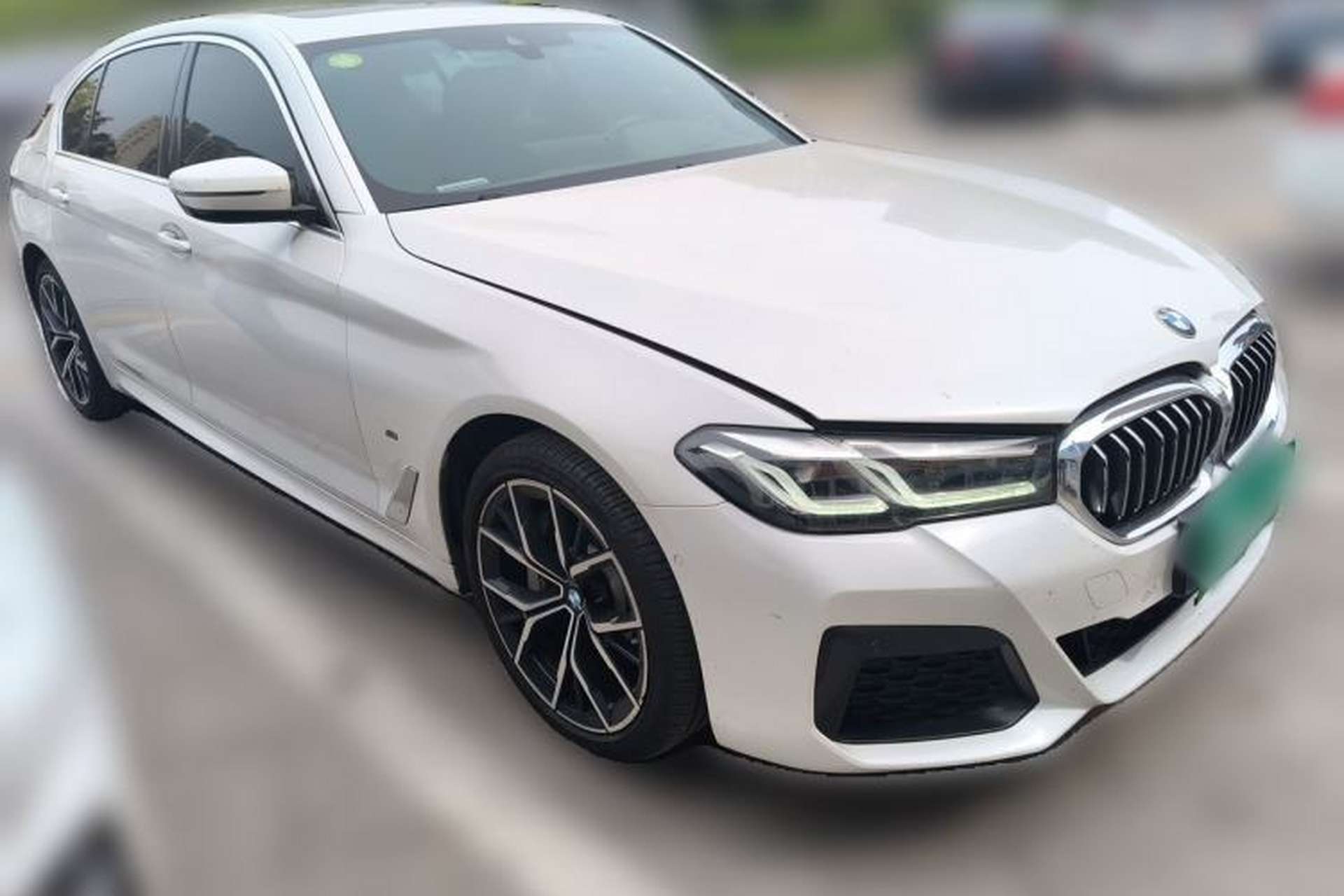 Used BMW 5 Series 2021 530Li Luxury Edition M Sport Package Front Right 45 Deg
