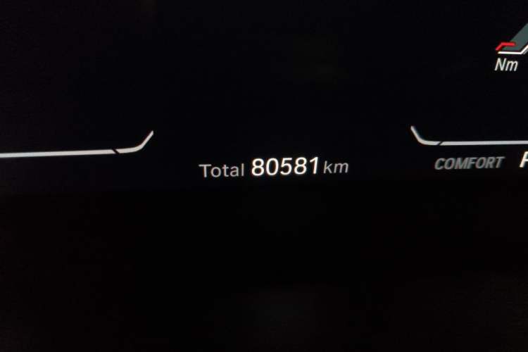 Used BMW 5 Series 2021 525i M Sport Package Odometer Close Up