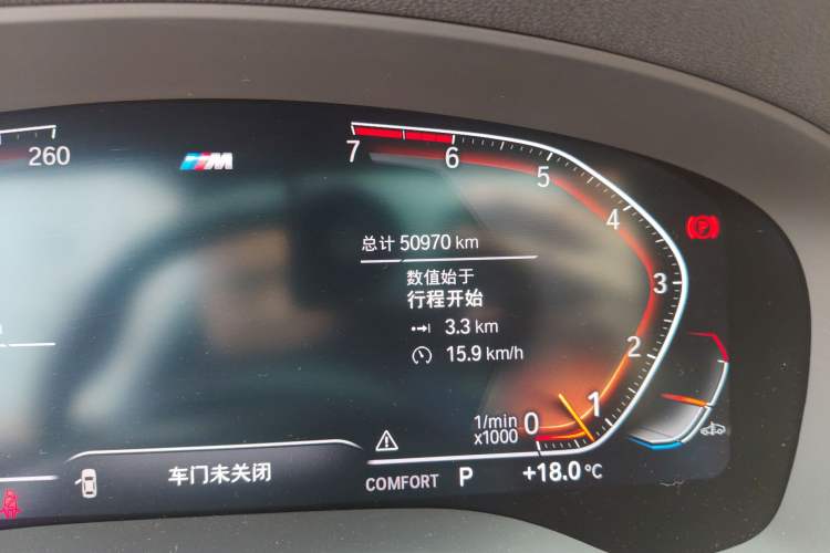 Used BMW 5 Series 2021 Facelifted 525Li M Sport Package Odometer Close Up