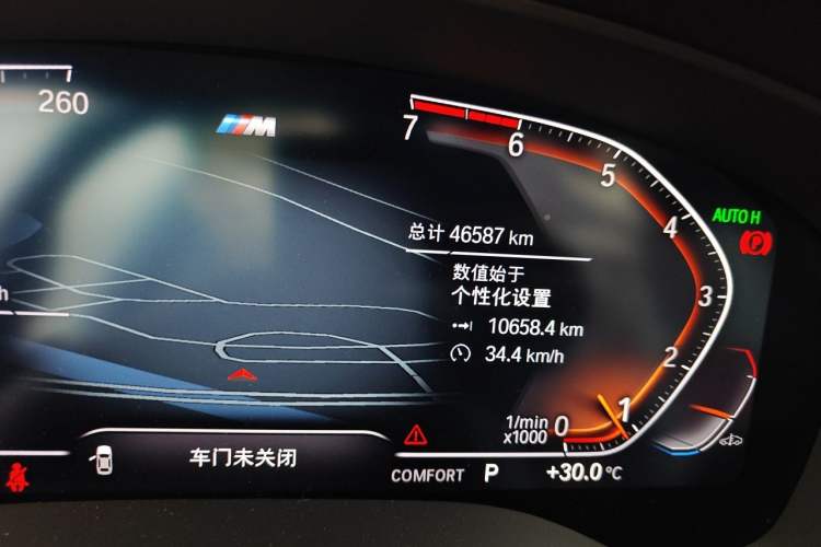 Used BMW 5 Series 2021 Facelifted 530Li Leading Edition M Sport Package Odometer Close Up