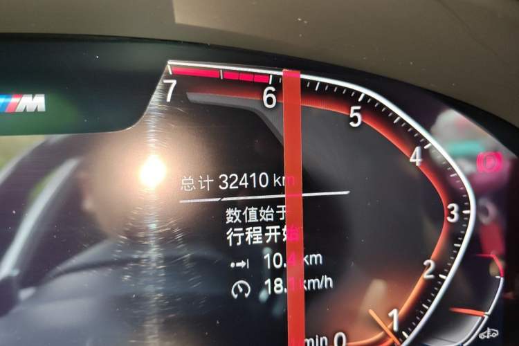 Used BMW 5 Series 2021 530Li xDrive Luxury Package Odometer Close Up