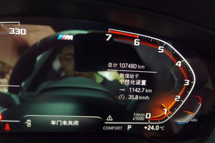 Used BMW 5 Series 2021 Facelifted 525Li M Sport Package Odometer Close Up