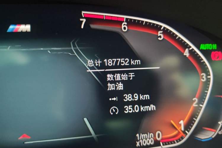 Used BMW 5 Series 2021 Facelifted 525Li M Sport Package Odometer Close Up