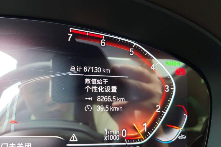 Used BMW 5 Series 2021 530Li Leading Luxury Package Odometer Close Up