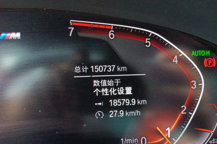 Used BMW 5 Series 2021 525Li M Sport Package Odometer Close Up