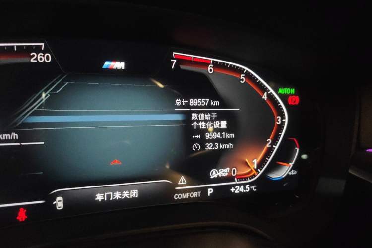 Used BMW 5 Series 2021 530Li Leading Model M Sport Package Odometer Close Up