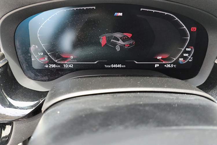 Used BMW 5 Series 2021 525Li M Sport Package Odometer Close Up
