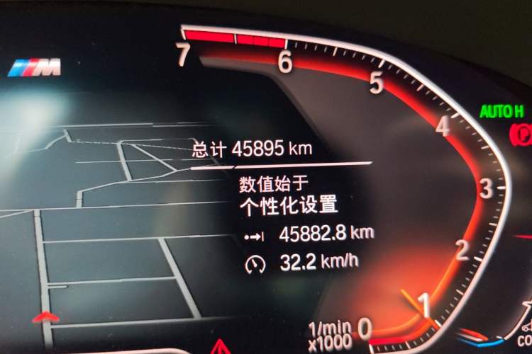 Used BMW 5 Series 2021 530Li Leading Model M Sport Package Odometer Close Up