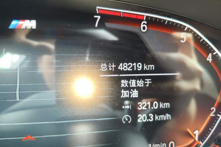 Used BMW 5 Series 2021 530Li xDrive M Sport Package Odometer Close Up
