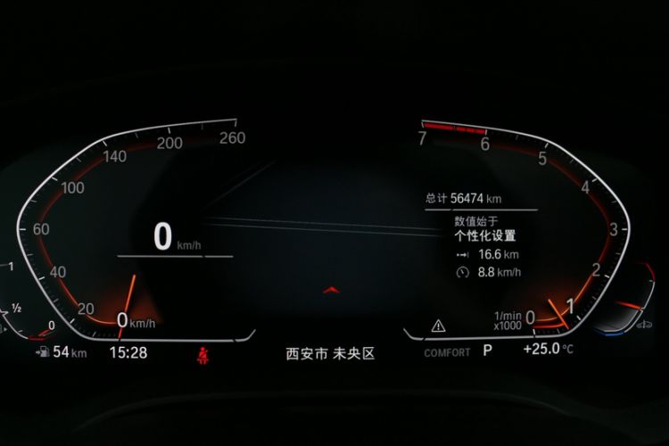 Used BMW 5 Series 2021 525Li Luxury Package Odometer Close Up